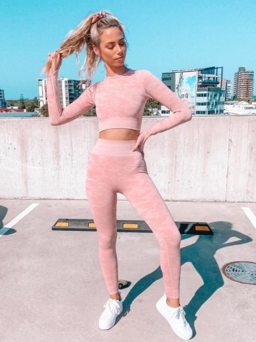 AYBL Pink Camouflage Leggings